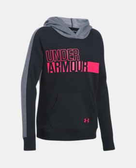 Girls' UA Favorite Fleece Hoodie 1 Color Available $26.99 to $33.74