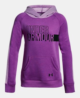 Girls' UA Favorite Fleece Hoodie 1 Color Available $26.99 to $33.74