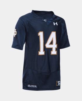 Kids' Notre Dame UA Premier Football Jersey 1 Color $47.99