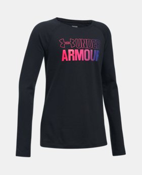 Girls' UA Combo Logo Long Sleeve $24.99