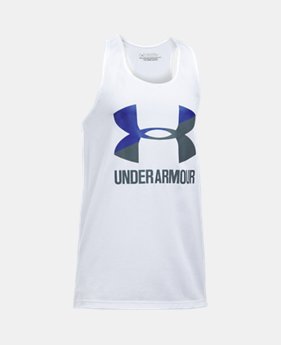 Girls' UA Big Logo Slash Tank 1 Color $19.99