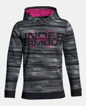 Boys' UA Threadborne™ Big Logo Hoodie 2 Colors Available $29.99