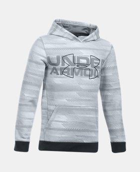 New Arrival Boys' UA Threadborne™ Nov Logo Hoodie 1 Color $49.99