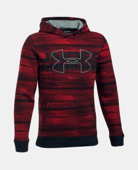 New Arrival Boys' UA Threadborne™ Nov Logo Hoodie 1 Color $49.99