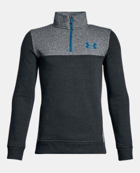 Boys' UA Stretch Fleece ¼ Zip 30% OFF ENDS 11/26 3 Colors Available $34.99