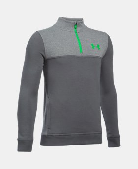 Boys' UA Stretch Fleece ¼ Zip 4 Colors Available $29.99