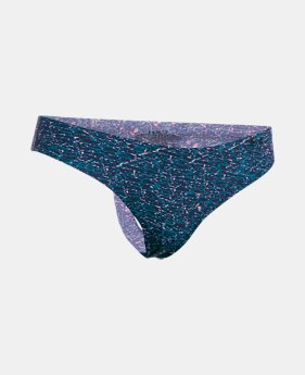Women's UA Pure Stretch Printed Thong 1 Color $14