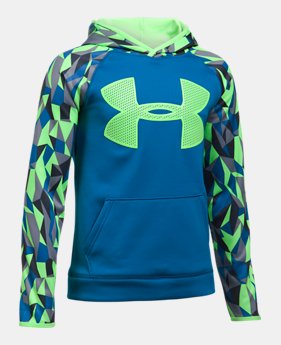 Boys' UA Storm Armour Fleece Big Logo Printed Hoodie 1 Color Available $26.99