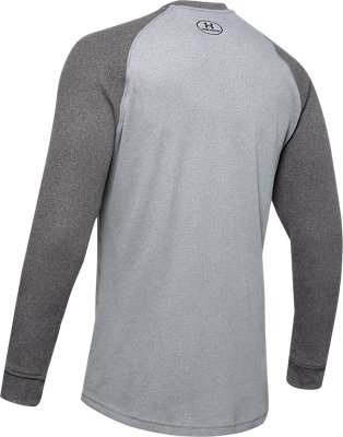 men's waffle crew neck long sleeve