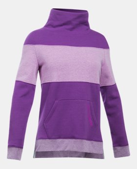 Girls' UA Threadborne™ Fleece Slouchy Crew 2 Colors Available $32.99
