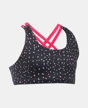 Girls' UA Printed Strappy Bra 1 Color $27.99