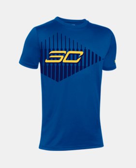 Boys' Curry Tip Of Spear Short Sleeve T-Shirt 1 Color $14.24