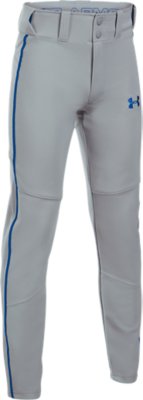 under armour white baseball pants with red piping