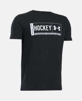 New Arrival Boys' UA Hockey T-Shirt LIMITED TIME: FREE SHIPPING 2 Colors $22.99