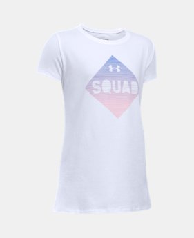 Girls' UA Armour Squad Short Sleeve T-Shirt 1 Color $11.24