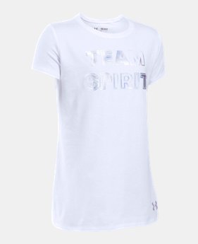 Girls' UA Team Spirit Short Sleeve T-Shirt 3 Colors $11.24