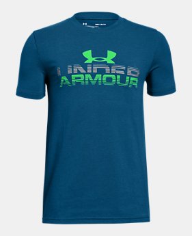 Boys' UA Horizon Logo T-Shirt 1 Color Available $19.99