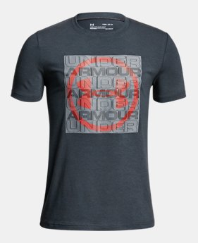 Boys' UA Visualogo T-Shirt 4 Colors Available $18.75