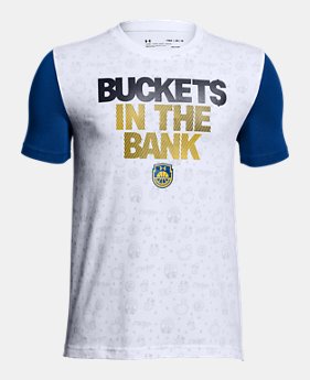 Boys' UA Buckets In The Bank T-Shirt 2 Colors $28