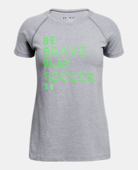 Girls' UA Play Soccer T-Shirt 1 Color Available $15