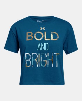 Girls' UA Bold & Bright T-Shirt 2 Colors Available $15