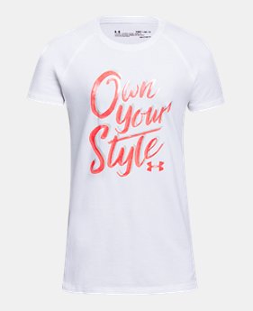 Girls' UA Own Your Style T-Shirt 1 Color $25