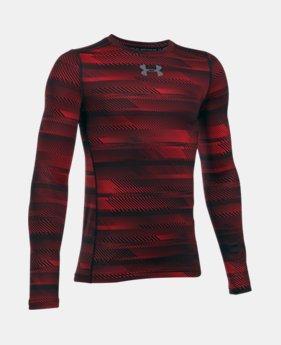 Boys' ColdGear® Armour Printed Crew 3 Colors $26.99