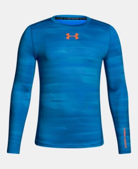 New Arrival Boys' ColdGear® Armour Printed Crew 3 Colors $49.99