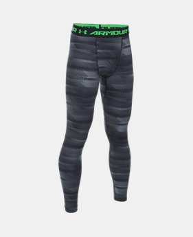 Boys' ColdGear® Armour Printed Leggings 2 Colors $49.99