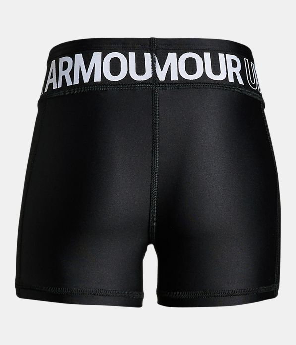 Girls' HeatGear® Armour Shorty, Black ,
