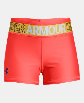New to Outlet Girls' HeatGear® Armour Shorty 3 Colors Available $12 to $15