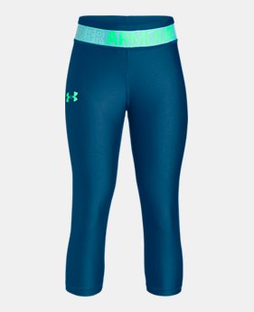 Girls' HeatGear® Armour Capris 2 Colors $30