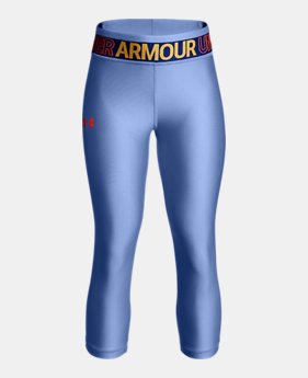 Girls' HeatGear® Armour Capris 2 Colors Available $30