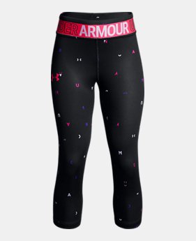 Girls' HeatGear® Armour Printed Capris 1 Color Available $35