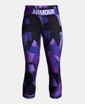 Girls' HeatGear® Armour Printed Capris 1 Color $35