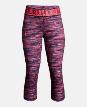 Girls' HeatGear® Armour Printed Capris 1 Color $35