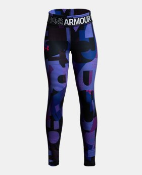 Girls' HeatGear® Armour Printed Leggings 3 Colors $40