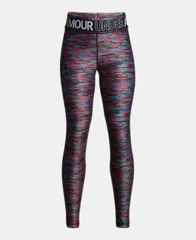 Girls' HeatGear® Armour Printed Leggings 3 Colors Available $30