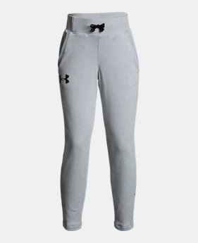 New to Outlet Girls' UA Microthread Terry Ankle Crop 2 Colors Available $22.5