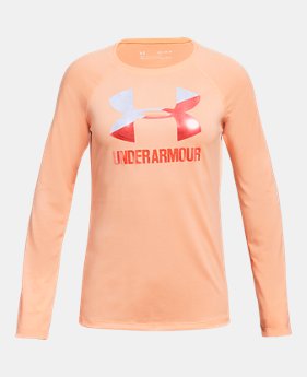 Girls' UA Big Logo Long Sleeve 1 Color Available $25