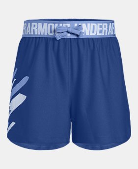 Girls' UA Play Up Graphic Shorts 2 Colors Available $18.74