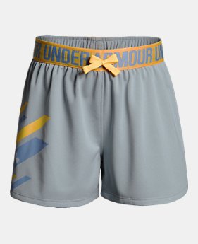 Girls' UA Play Up Graphic Shorts LIMITED TIME: FREE U.S. SHIPPING 3 Colors Available $24.99