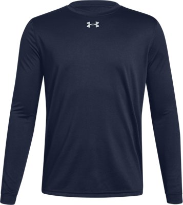 navy blue under armour long sleeve shirt