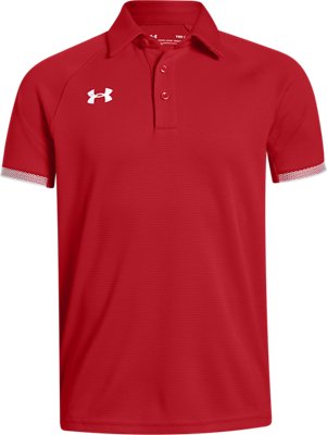 under armor red polo