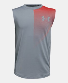 Boys' UA Raid Tank 1 Color Available $25