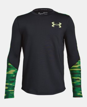 Boys' ColdGear® Armour Printed Crew 1 Color Available $45