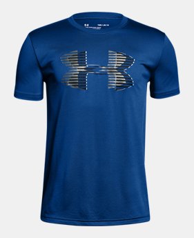 Boys' UA Tech™ Big Logo Solid T-Shirt 1 Color Available $20