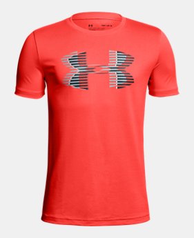 Boys' UA Tech™ Big Logo Solid T-Shirt LIMITED TIME: FREE SHIPPING 6 Colors Available $25