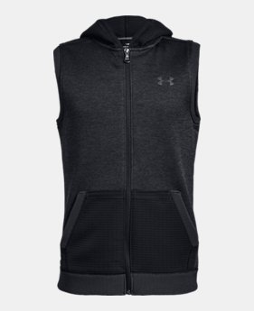 Boys' UA Storm SF Hoodie Vest 1 Color Available $50