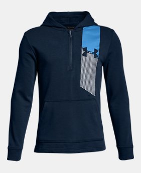 Boys' UA Microthread Terry ¼ Zip Hoodie 5 Colors Available $45